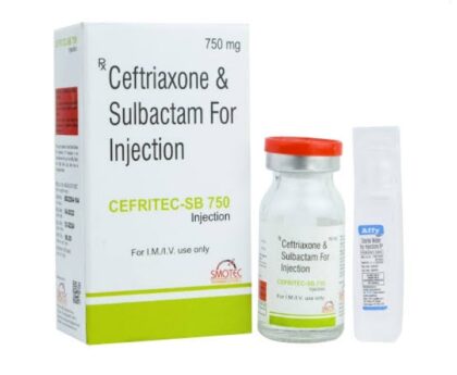 Ceftriaxone 500mg+Sulbactan 250mg Injection | Best Price | Uses