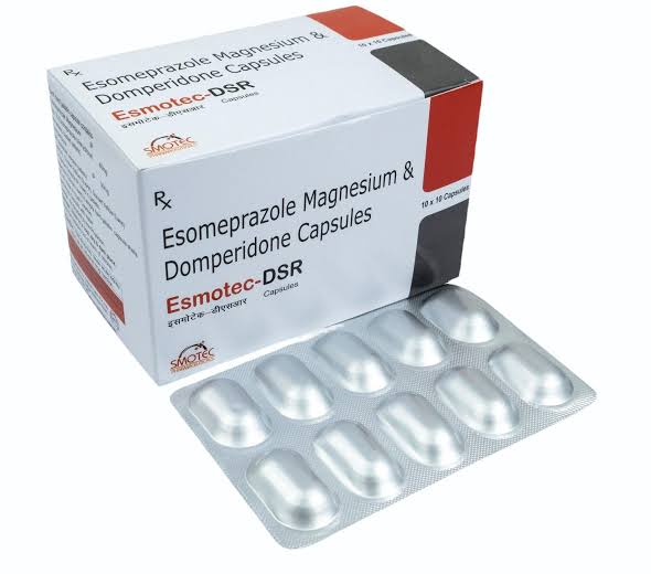 Esomeprazole Magnesium Ip 40mg + Domperidone Ip 30mg Capsule | Uses | Best Price