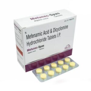 Mefenamic Acid 250mg + Dicyclomine Hcl 10mg Tablet | Uses | Best Price