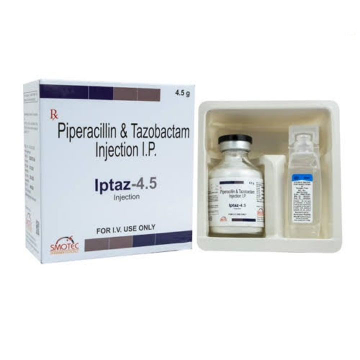 Piperacillin Sodium 4gm + Tazobactam 0.5gm/vial Injection | Uses | Best Price
